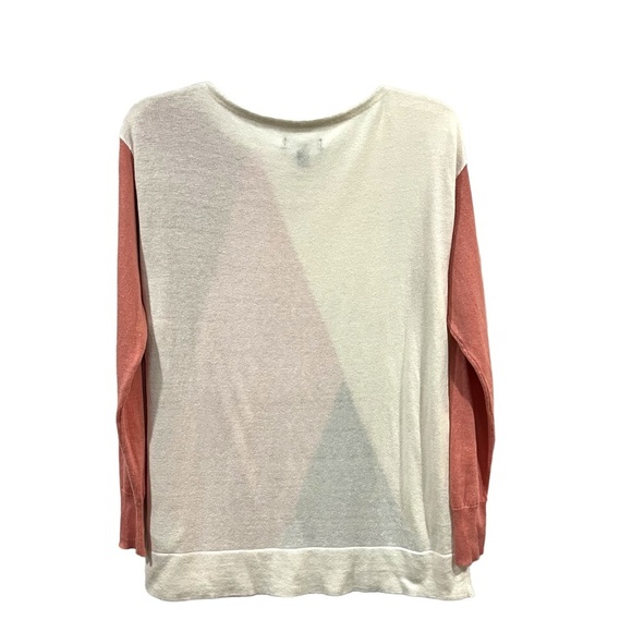 Chaps Cozy Colorblock Drop Shoulder Sweater NWOT - Picture 5 of 8